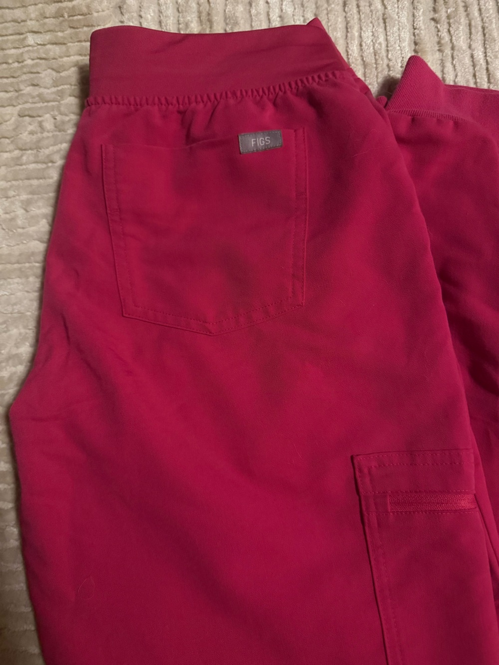 Figs Men's Magenta Cargo Shorts